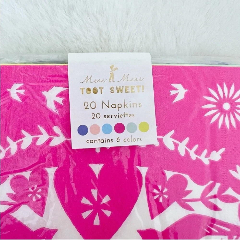Meri Meri TOOT SWEET Fiesta Theme 20 piece disposable Napkins